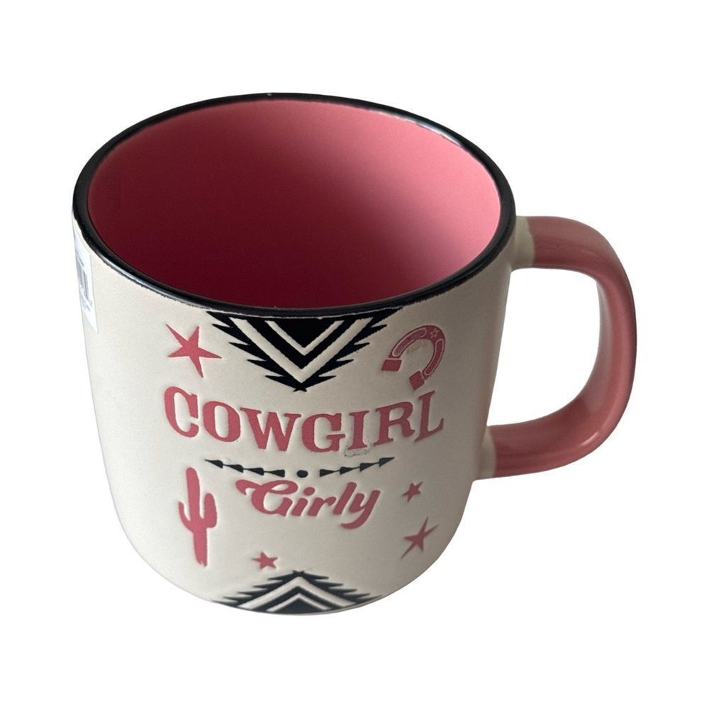 Cowgirl Girly White and Pink Mug